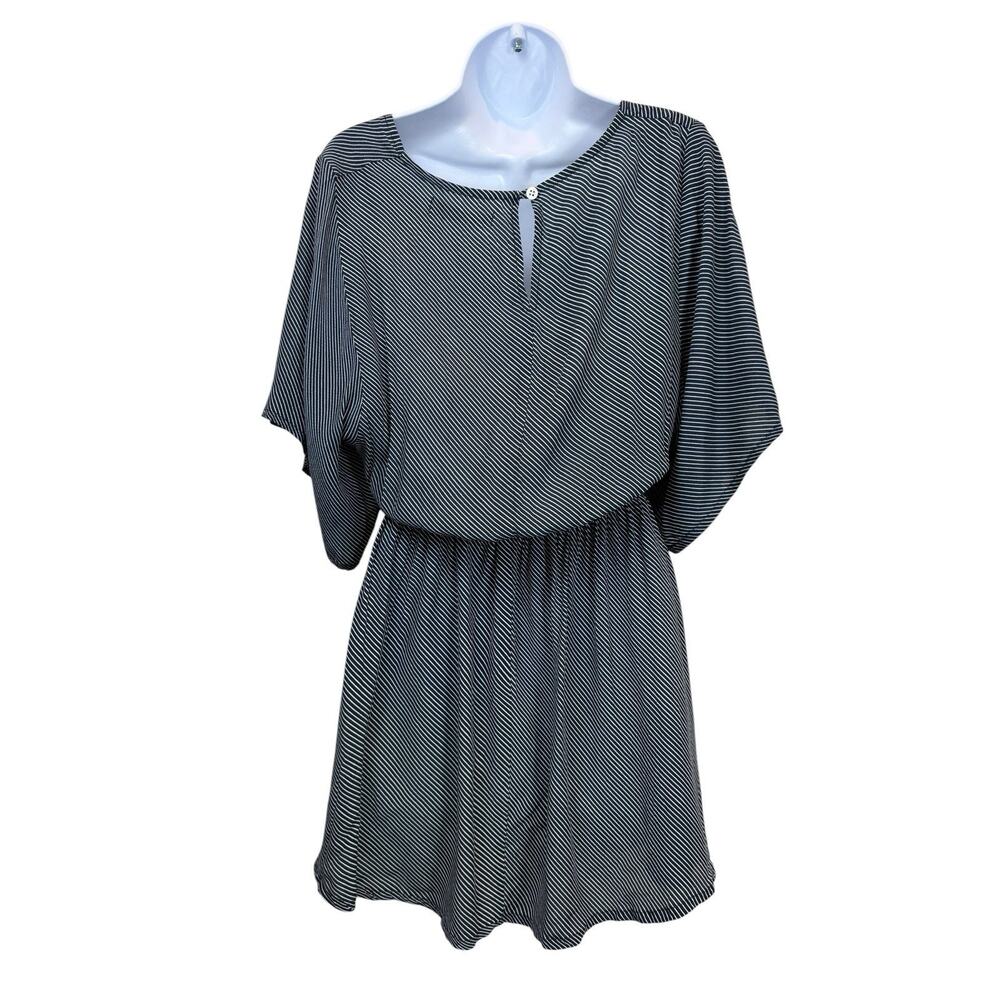 Faithfull The Brand Dress Womens Extra Small Navy Blue White Striped Mini Skater - Picture 7 of 16